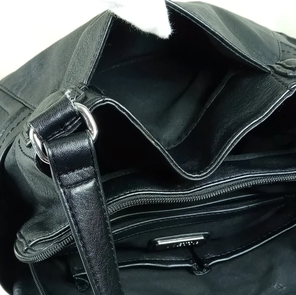 Rossetti Courte Black Fax Leather Satchel Shoulder Bag - Picture 6 of 16